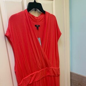 Apt. 9 Women's Vibrant Coral Maxi Dress